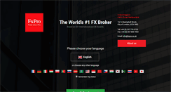 Desktop Screenshot of fxpro.com
