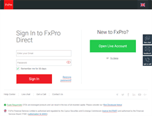 Tablet Screenshot of direct.fxpro.com